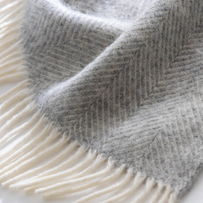 Tweedmill Herringbone Pure Wool Throw 150x83cm