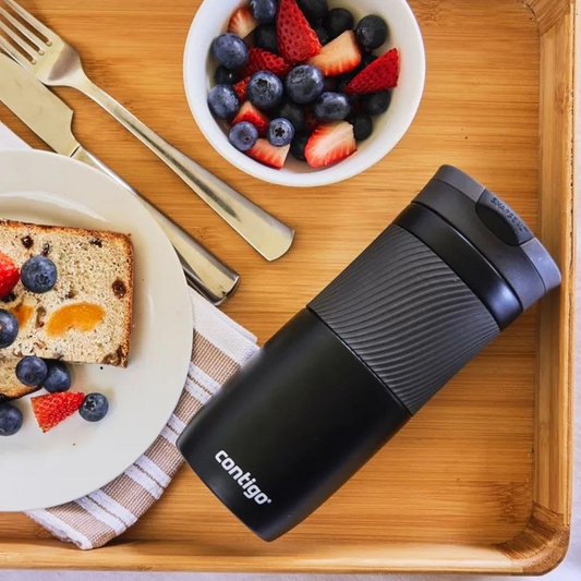 Byron Snapseal Travel Mug, 470 ml - Matte Black