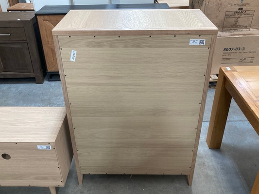 Rimini 5 Drawer Chest | Aged Oak | 119 x 85 x 45 cm