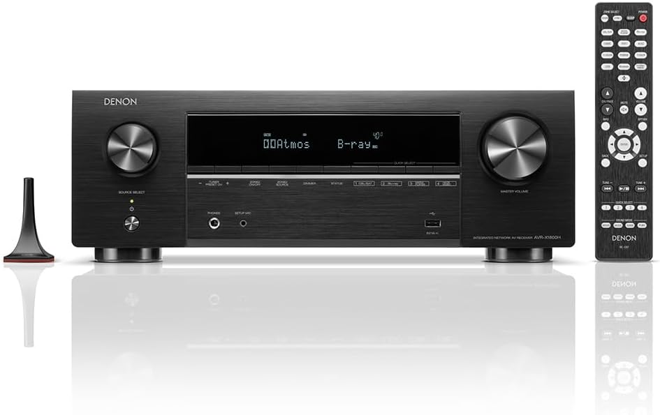 Denon AVR-X1800H 7.2 Channel AV Receiver - Black