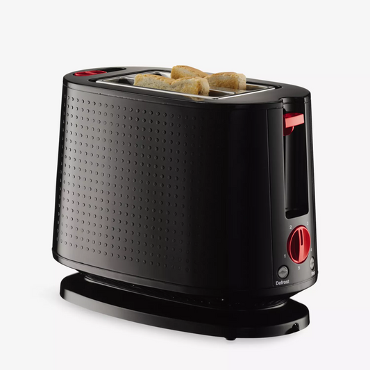 Bistro 2 Slice Toaster Black 940W BOD-10709