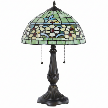 Tiffany Style Floral Stained Glass Table Lamp