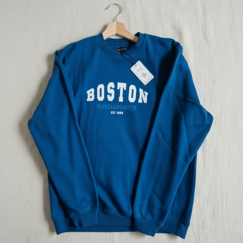 Blue Boston University Sweatshirt Medium