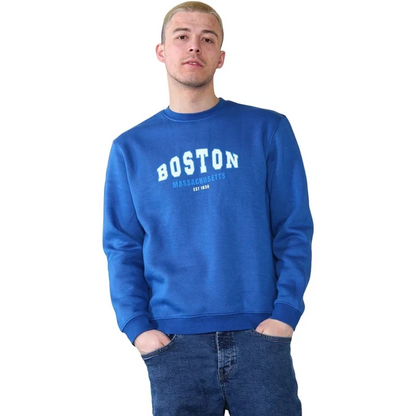 Blue Boston University Sweatshirt Medium