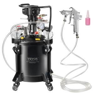 10L Pressure Paint Pot Nozzles 60PSI Ideal for Home - No Spray Guns Incl