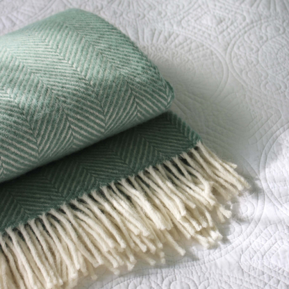 Tweedmill Herringbone Pure Wool Throw 150x83cm