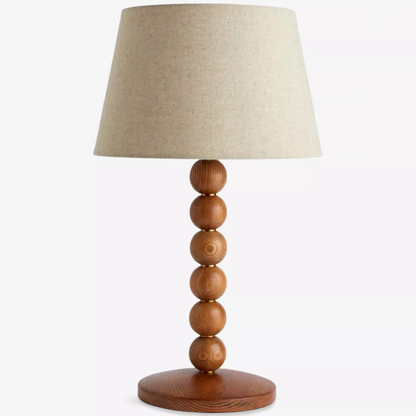 Bead Wooden Table Lamp