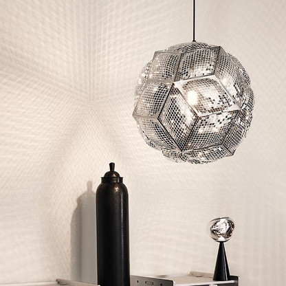Puff Pendant Light | Stainless Steel