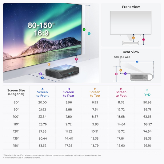 Aurora Pro Ultra Short Throw 4K Tri-Color Laser Projector