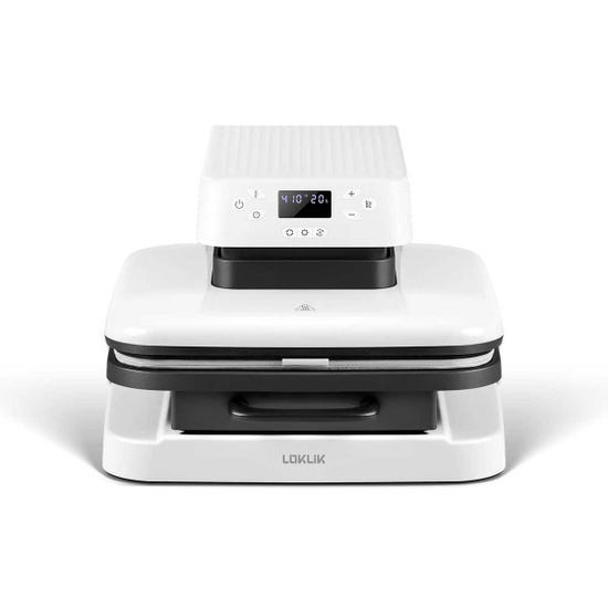 Auto Heat Press Machine White | 38x38 cm
