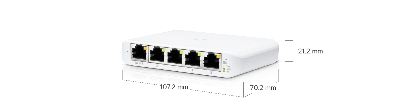 USW-Flex-Mini 5 Port Powered Gigabit Ethernet Switch